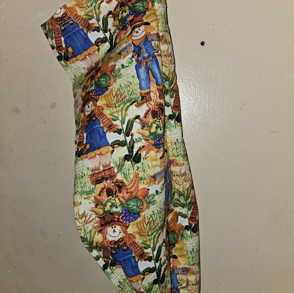 Fall With Scarecrow Plastic Grocery Bag Holder